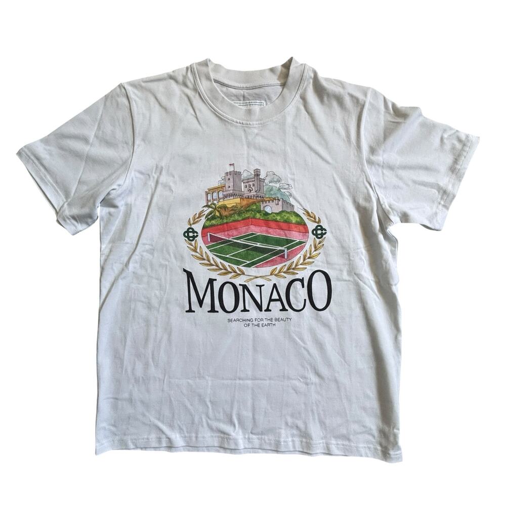 CASABLANCA TENNIS CLUB MONACO T SHIRT SIZE LARGE